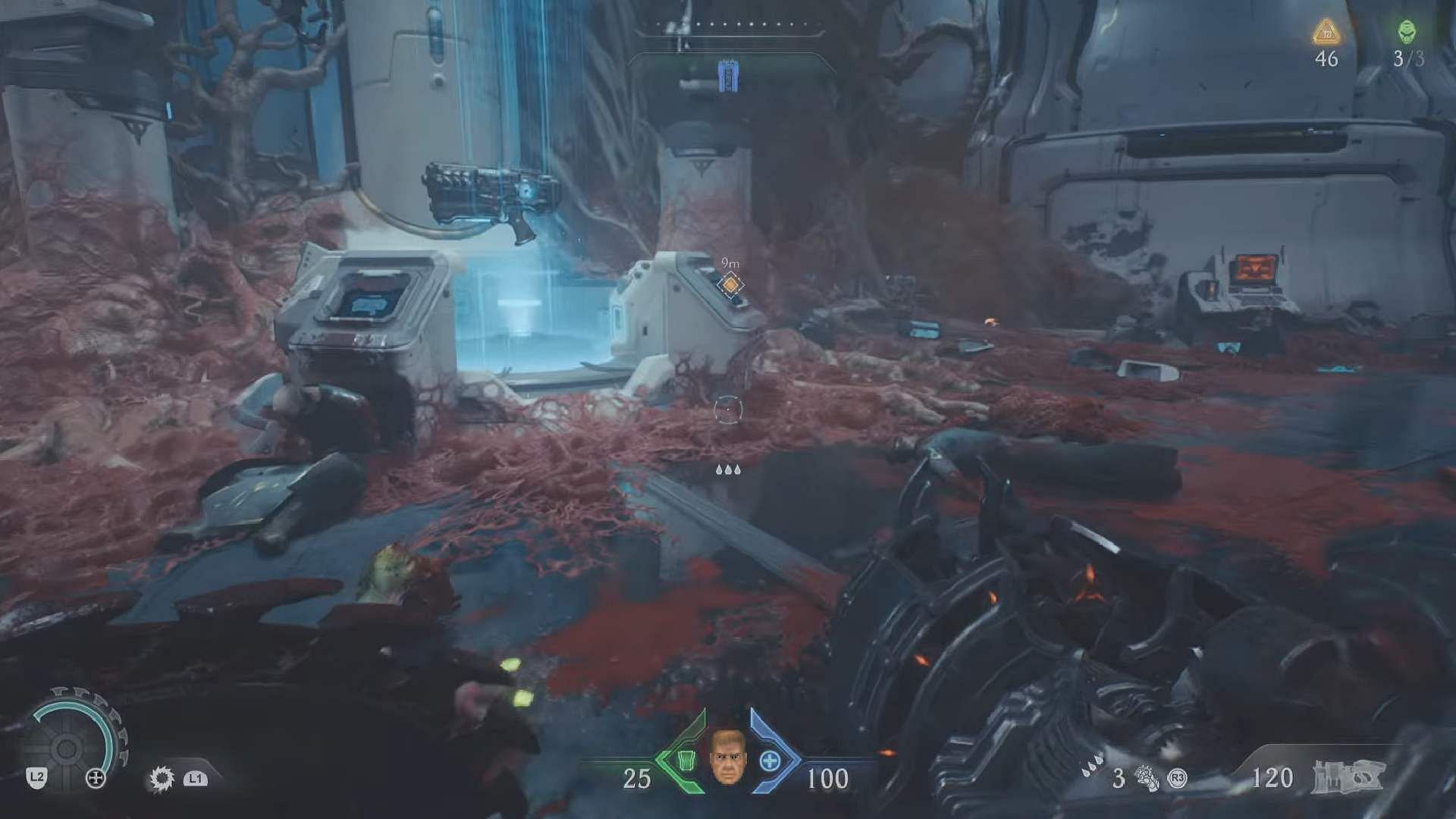 A still of the Plasma Rifle in Doom The Dark Ages (Image via Sportskeeda Gaming/Bethesda Softworks)